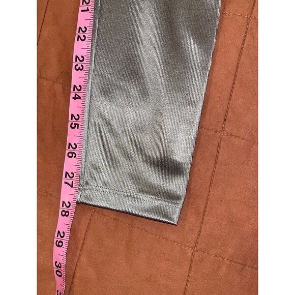NWT SKIMS Disco Pants Silver Shimmer Skinny Women's Size S - Picture 10 of 11